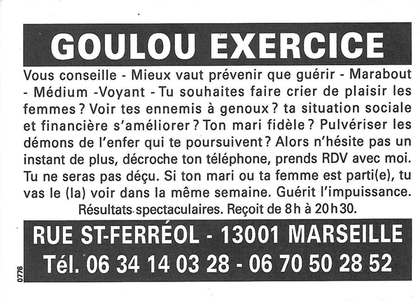 Cliquez pour voir la fiche dtaille de GOULOU EXERCICE