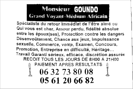 Cliquez pour voir la fiche dtaille de GOUNDO