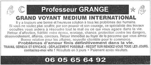 Professeur GRANGE, (indtermin)