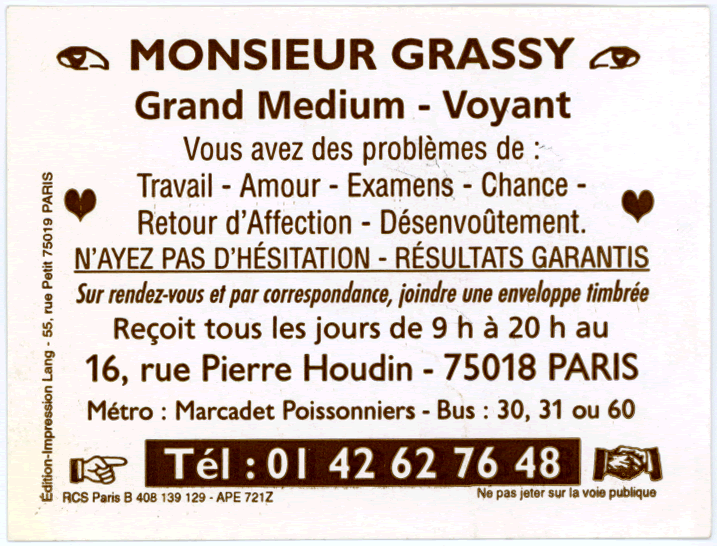 Cliquez pour voir la fiche dtaille de GRASSY