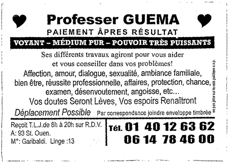 Cliquez pour voir la fiche dtaille de GUEMA