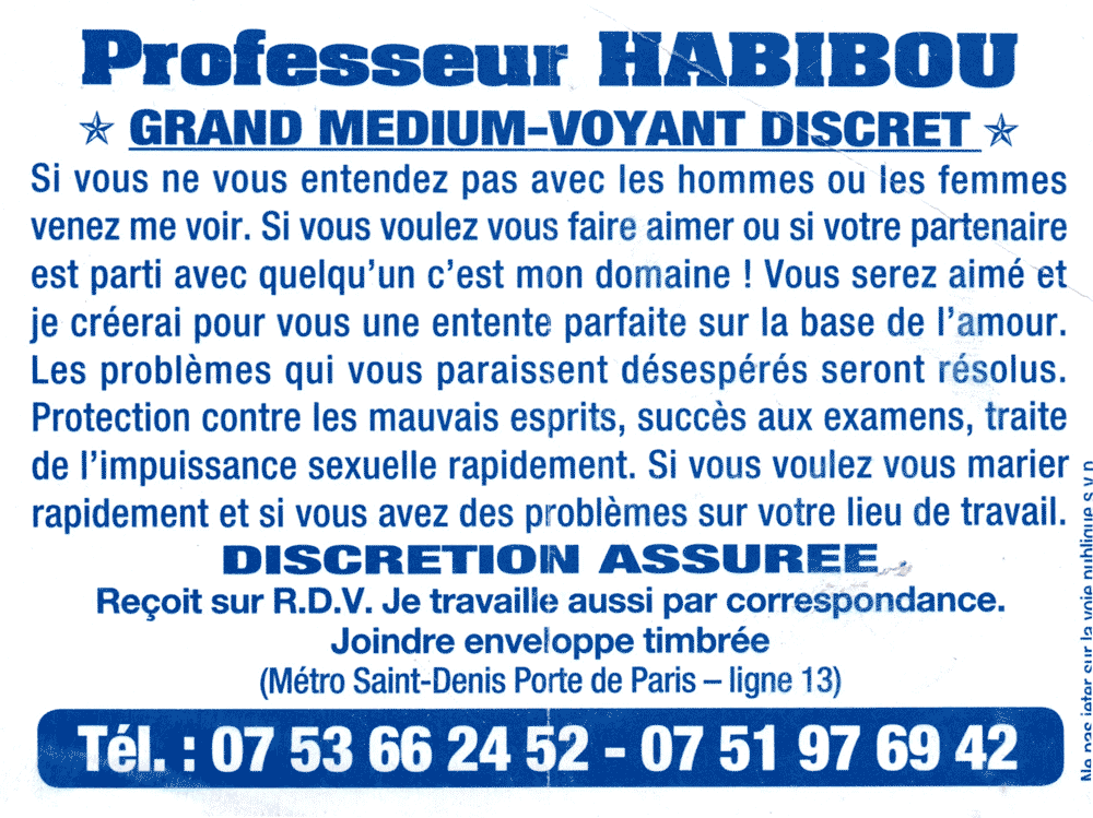 Cliquez pour voir la fiche dtaille de HABIBOU