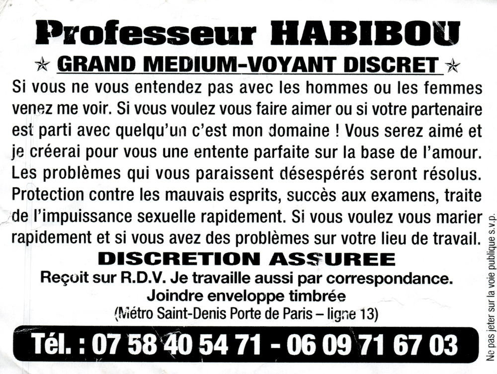 Professeur HABIBOU, Seine St Denis