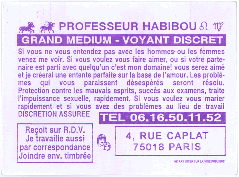 Professeur HABIBOU, Paris