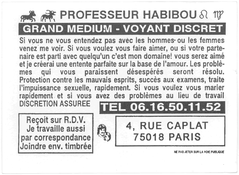 Professeur HABIBOU, Paris