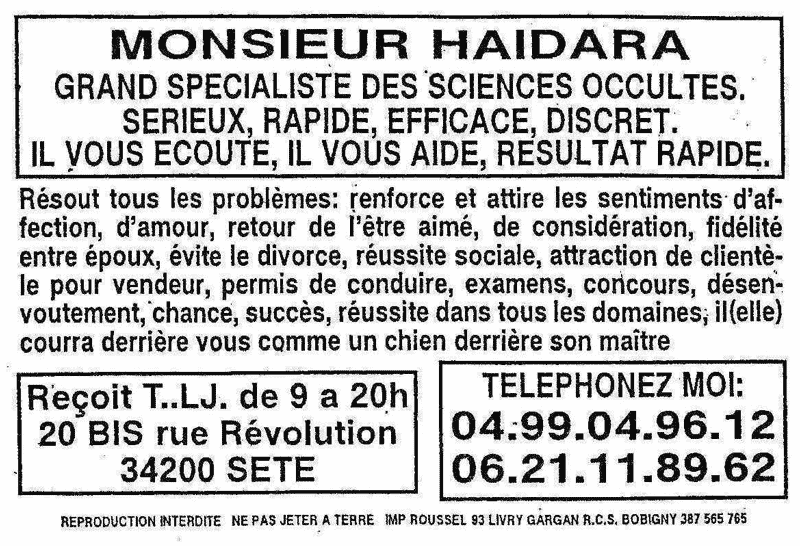 Cliquez pour voir la fiche dtaille de HAIDARA