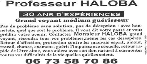 Professeur HALOBA, (indtermin)