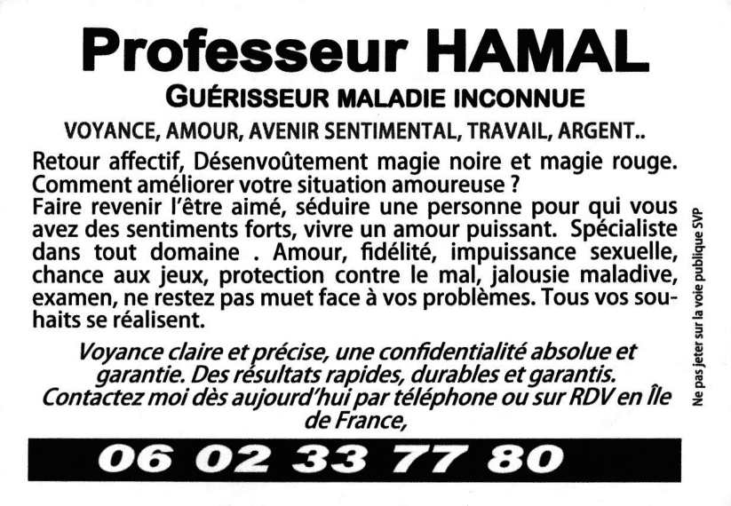 Professeur HAMAL, (indtermin)