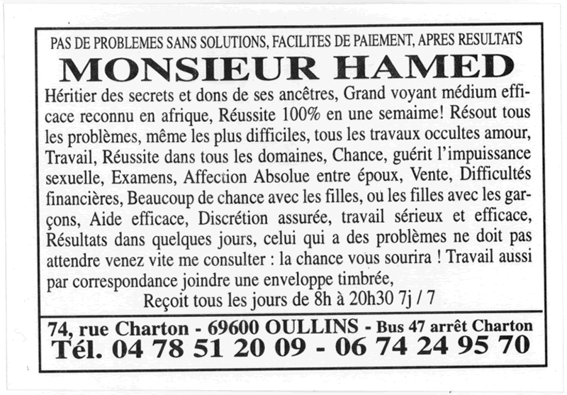 Monsieur HAMED, Lyon