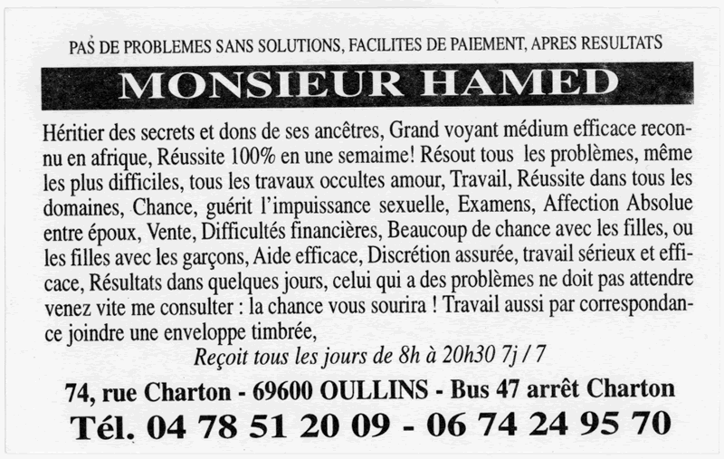 Monsieur HAMED, Lyon