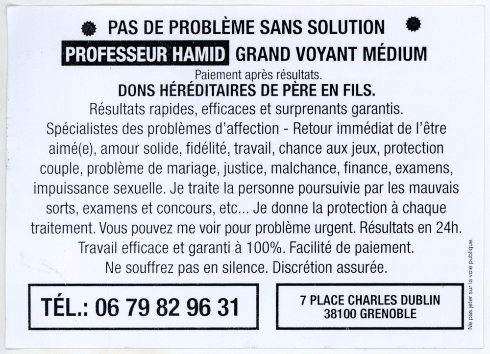 Professeur HAMID, Grenoble