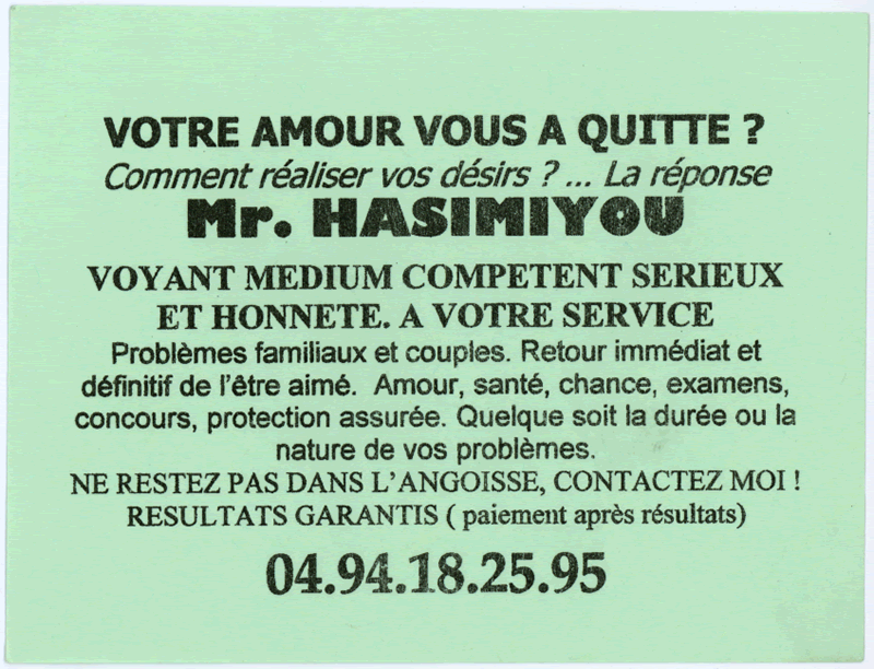Monsieur HASIMIYOU, Belgique
