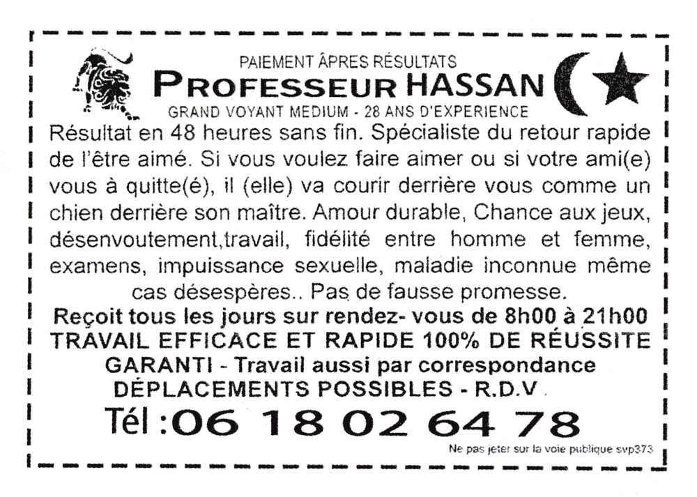 Professeur HASSAN, Paris