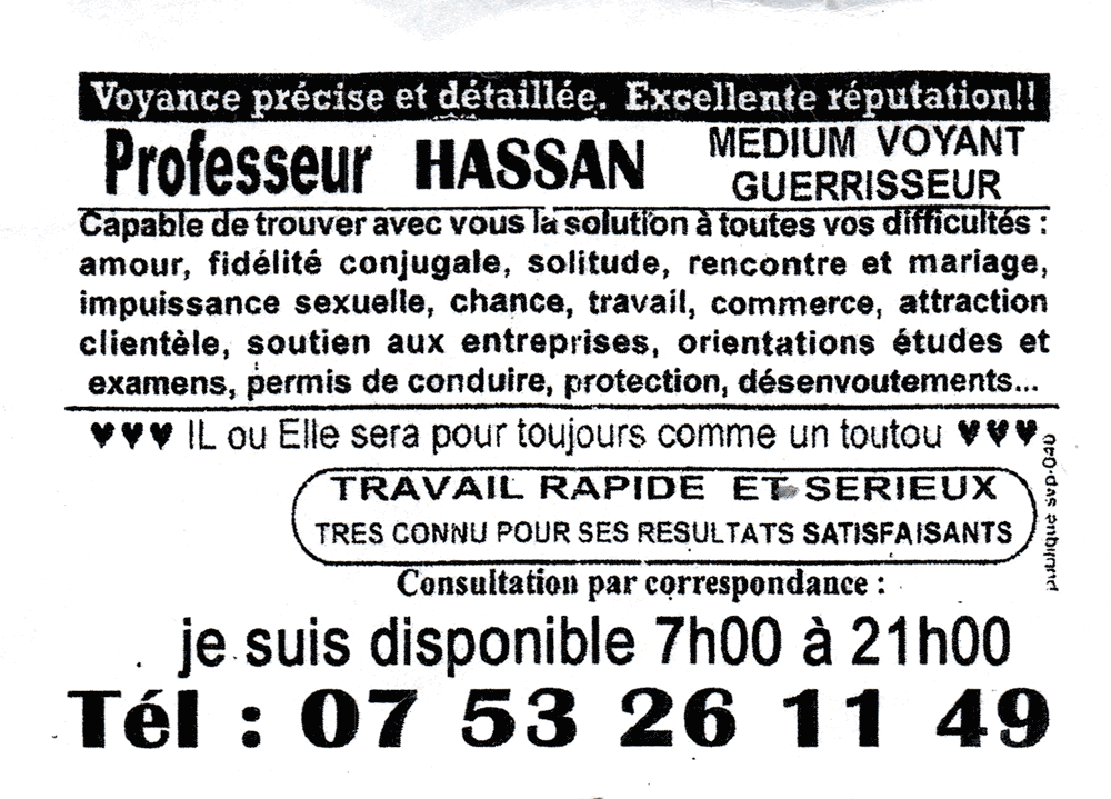 Professeur HASSAN, Paris