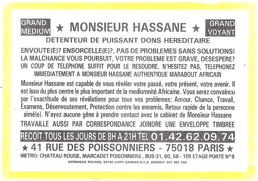 Cliquez pour voir la fiche détaillée de HASSANE