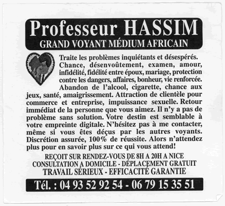 Professeur HASSIM, Alpes-Maritimes