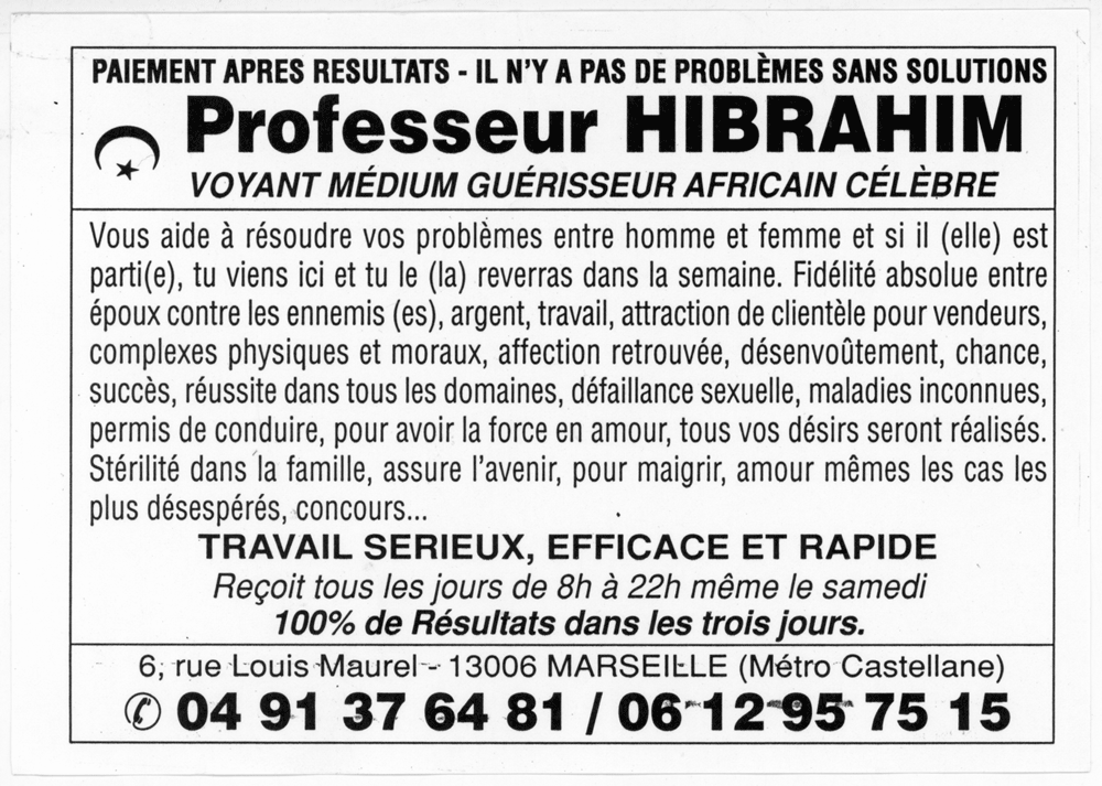 Professeur HIBRAHIM, Marseille