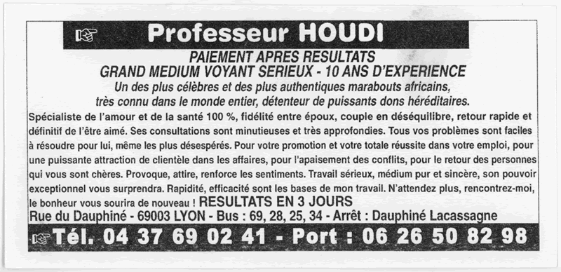 Cliquez pour voir la fiche dtaille de HOUDI