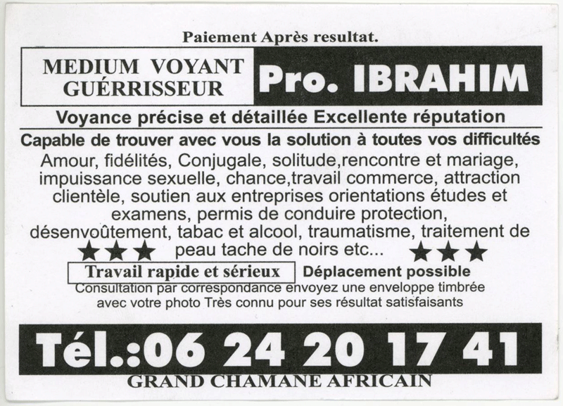 Professeur IBRAHIM, (indtermin)