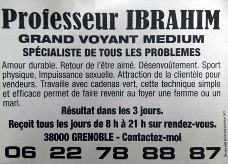 Professeur IBRAHIM, Grenoble