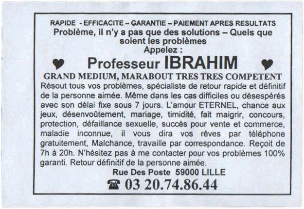 Professeur IBRAHIM, Nord