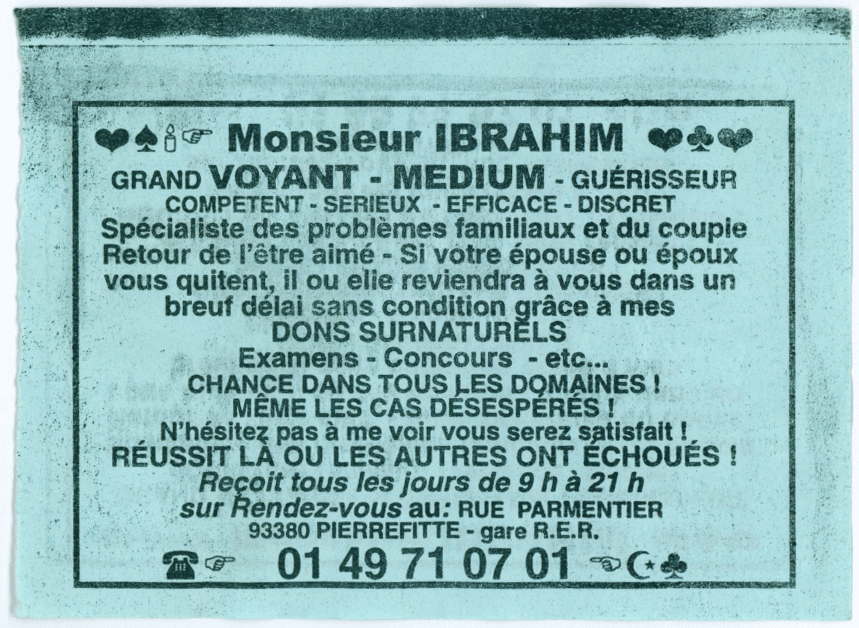 Monsieur IBRAHIM, Seine St Denis