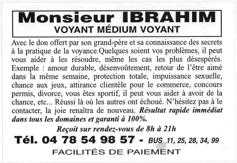 Cliquez pour voir la fiche dtaille de IBRAHIM