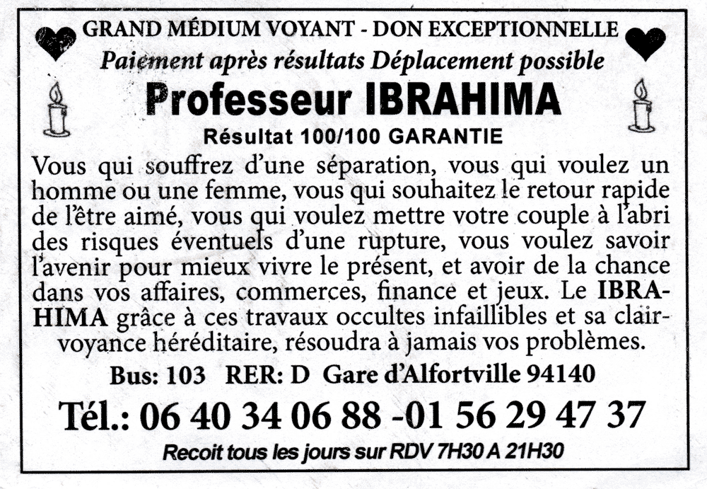 Cliquez pour voir la fiche dtaille de IBRAHIMA