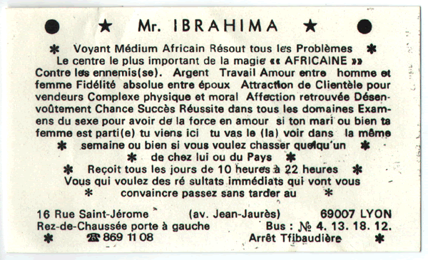 Cliquez pour voir la fiche dtaille de IBRAHIMA