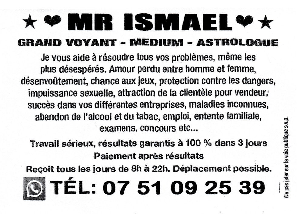 Cliquez pour voir la fiche dtaille de ISMAEL