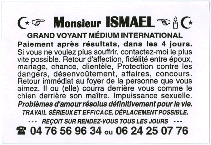 Cliquez pour voir la fiche dtaille de ISMAEL