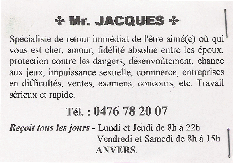 Cliquez pour voir la fiche dtaille de JACQUES