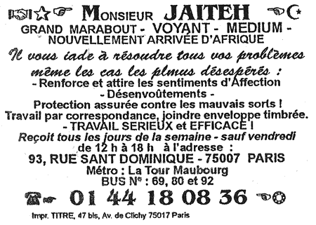 Monsieur JAITEH, Paris