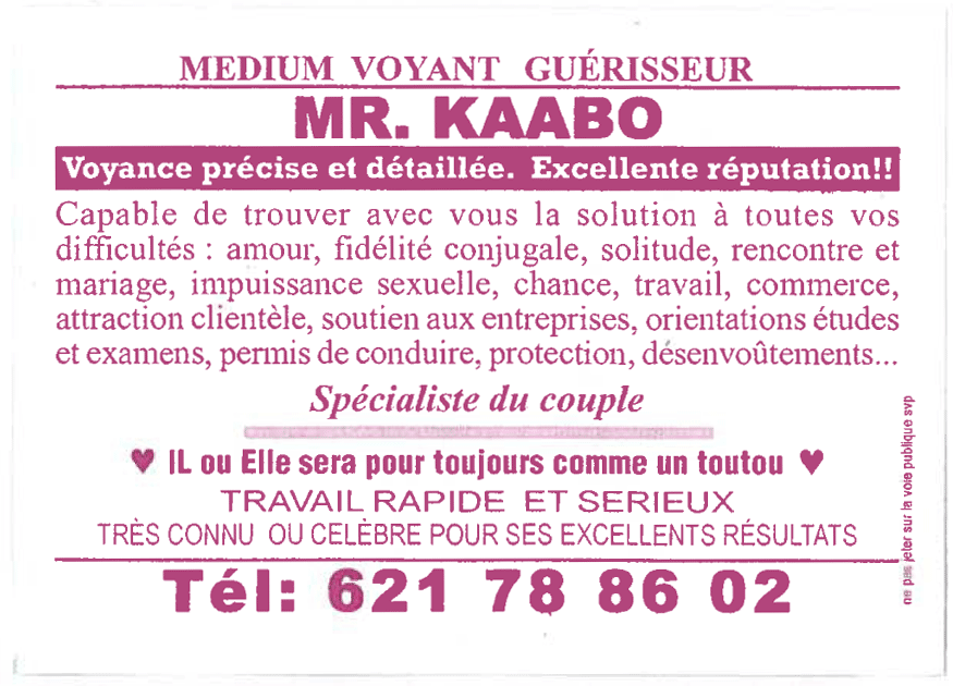 Cliquez pour voir la fiche détaillée de KAABO