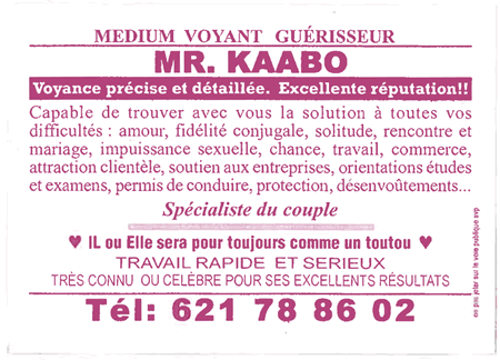 Cliquez pour voir la fiche dtaille de KAABO