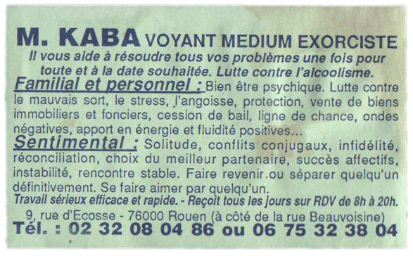 Monsieur KABA, Rouen