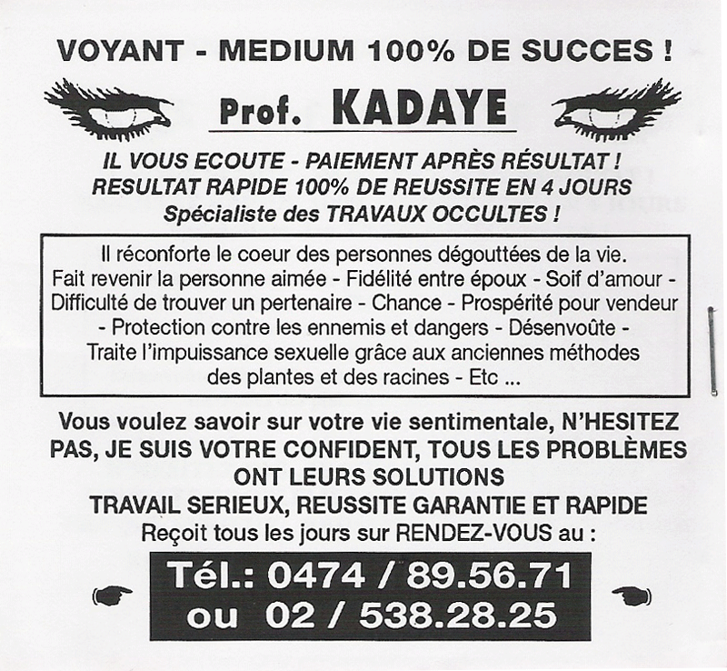 Cliquez pour voir la fiche dtaille de KADAYE