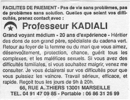 Professeur KADIALI, Marseille