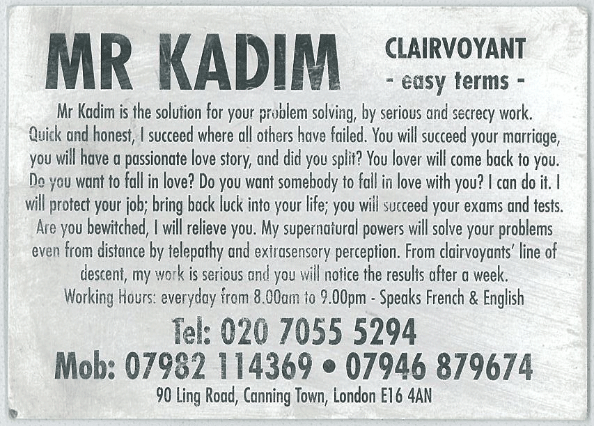 Monsieur KADIM, Royaume Uni