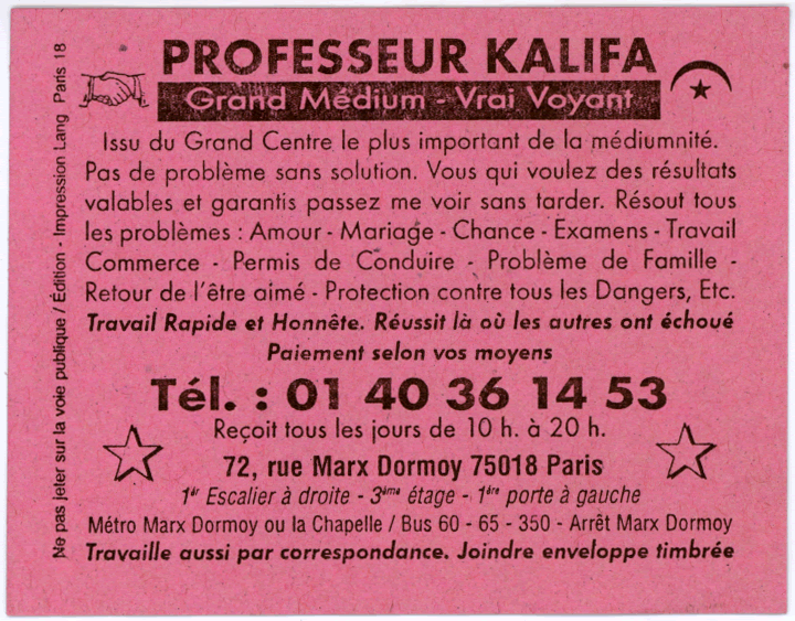 Professeur KALIFA, Paris