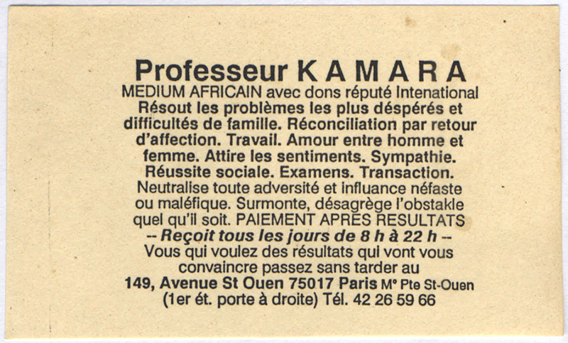 Cliquez pour voir la fiche dtaille de KAMARA