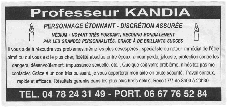 Professeur KANDIA, Lyon