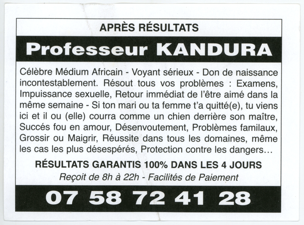 Professeur KANDURA, (indéterminé)