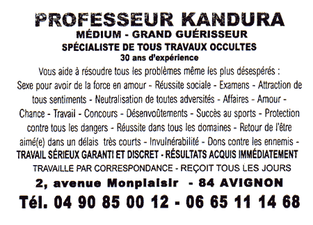 Professeur KANDURA, Avignon