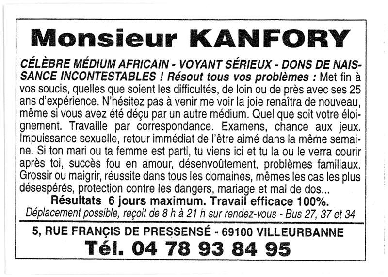 Cliquez pour voir la fiche dtaille de KANFORY