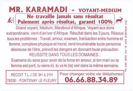 Cliquez pour voir la fiche dtaille de KARAMADI