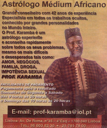 Professeur KARAMBA, Portugal