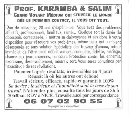 Cliquez pour voir la fiche dtaille de KARAMBA & SALIM