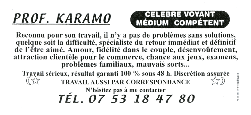 Cliquez pour voir la fiche détaillée de KARAMO