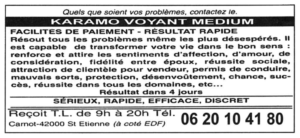 Cliquez pour voir la fiche détaillée de KARAMO